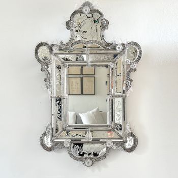 A 19th C Murano Glass Mirror