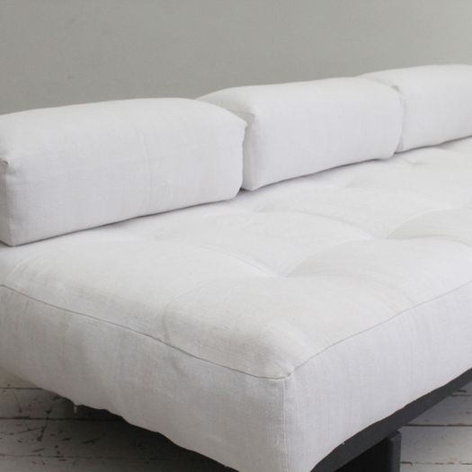 1960's De Sede DS-80 Daybed in White Linen