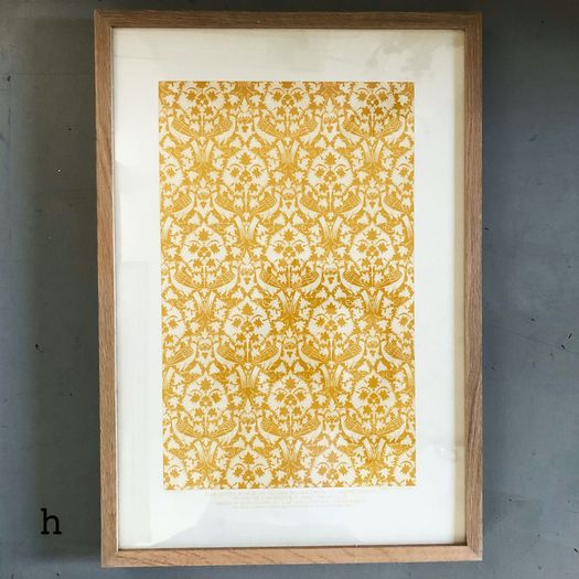 A Set of Colourful Framed Lithographs of Textile Designs