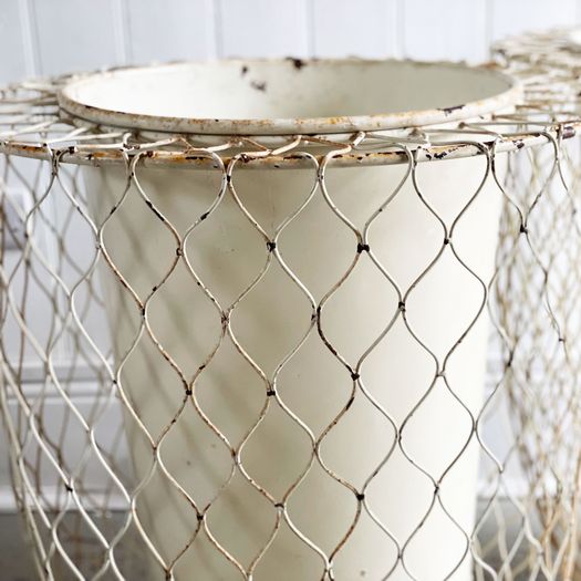 A Pair of 1950's Italian Sculptural Metal Framed Planters