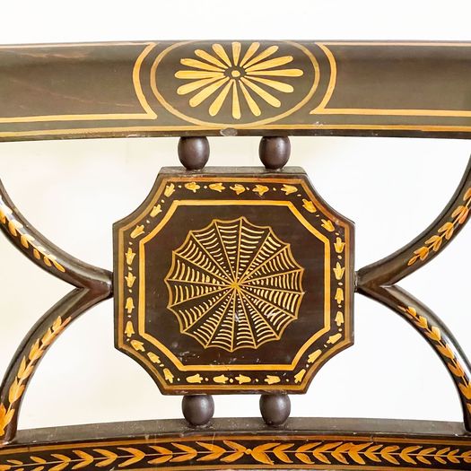 A Set of 6 1950's Regency Style Dining Room Armchairs