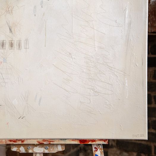 'Fleurs d'Hiver' La Floraison by Margot Sinclair - Mixed Media on Canvas