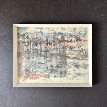 A 1950's Abstract Watercolour Artwork by Jean-Pierre Villeneuve (10)