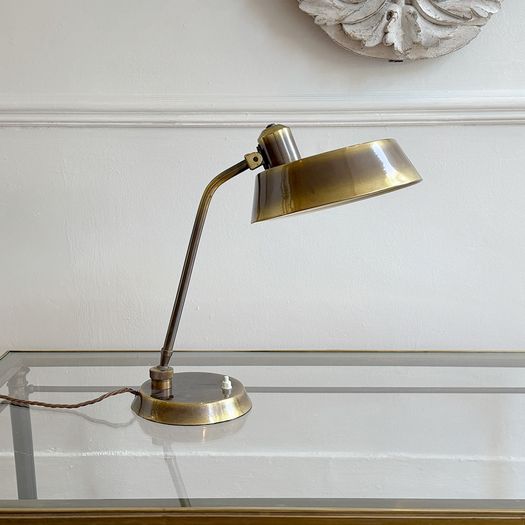 A 1950's Brass Desk Lamp by Giovanni Michelucci