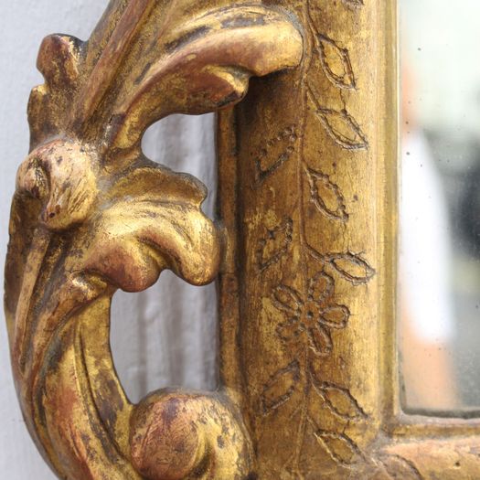 A Pair of 18th Century Italian Giltwood Mirrors