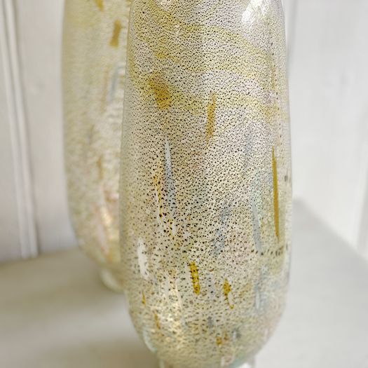 A Pair of Vintage Murano Glass Vases