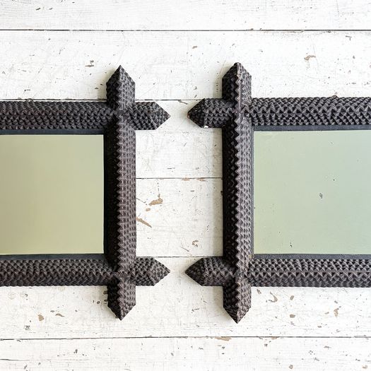 A Pair of Early 20th C Italian Arts and Crafts Mirrors