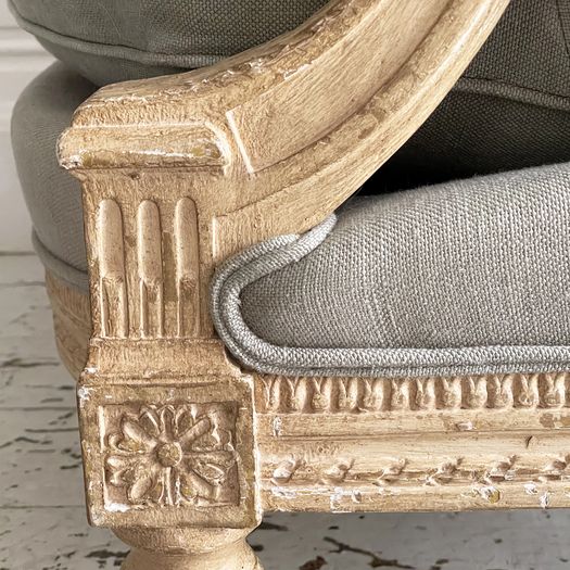 An Outstanding Pair of Louis XVI Style Napoleon III Marquise Armchairs