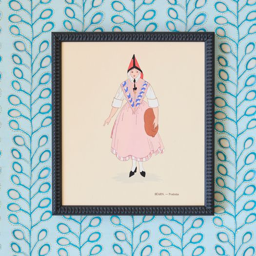 A set of twelve twentieth century lithographs with stencilled hand-applied colours by Aline Keim