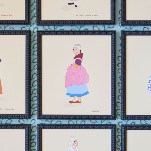 A set of twelve twentieth century lithographs with stencilled hand-applied colours by Aline Keim