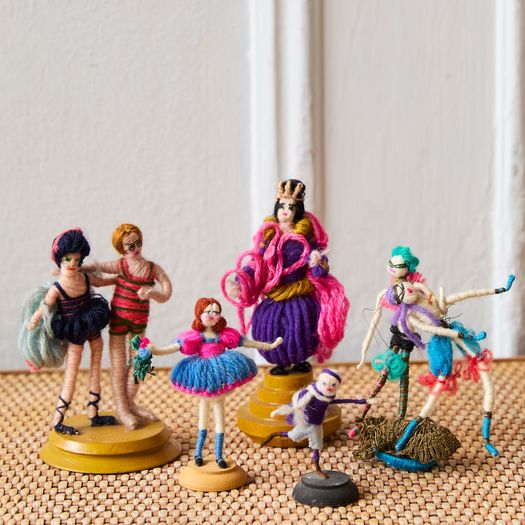 A collection of five rare Grecon of cloth dolls made in Germany in the 1920s