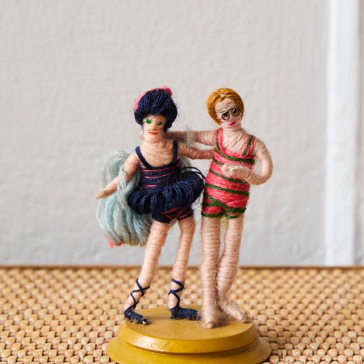 A collection of five rare Grecon of cloth dolls made in Germany in the 1920s