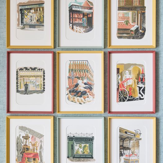 A set of twenty four colour lithographs which were created by Eric Ravilious (1903-1942) for High Street