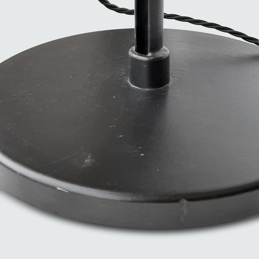 Adjustable floor lamp with black base