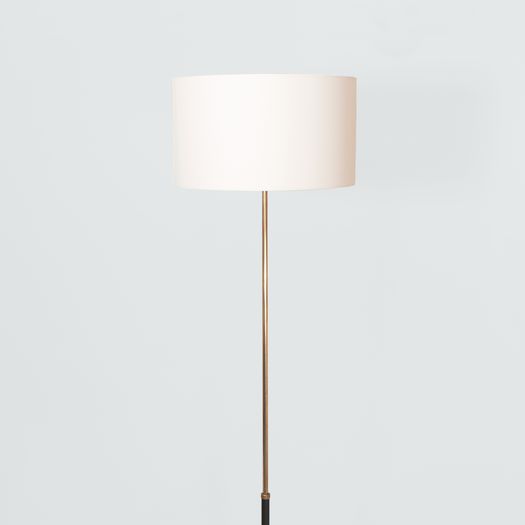 Adjustable floor lamp with black base