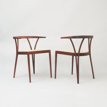 Pair of side chairs made by Poul Jeppensen