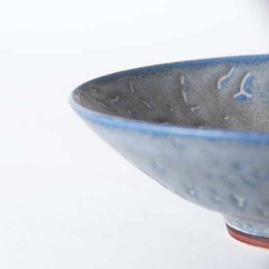 Partially unglazed bowl by Yngve Blixt