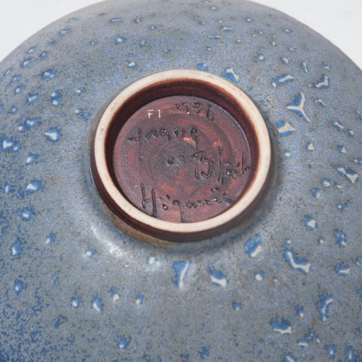 Partially unglazed bowl by Yngve Blixt