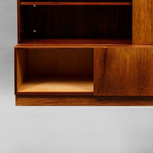 Large 1960s sideboard with bookcase