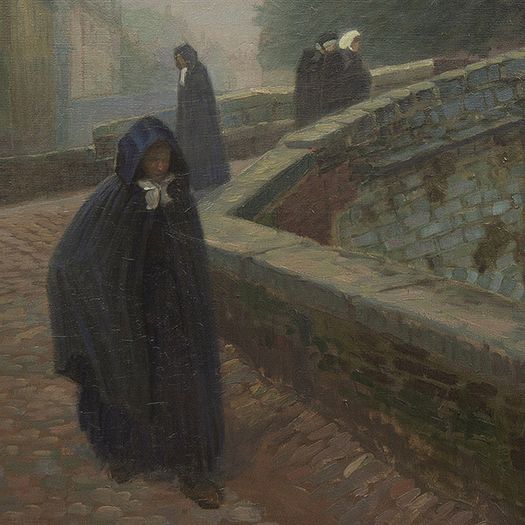‘Pont des Augustins, Brugge’ by Anders Trulson (Swedish, 1874 - 1911)