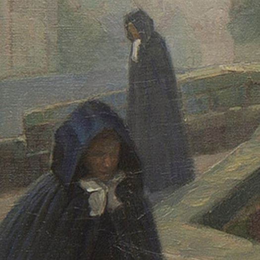 ‘Pont des Augustins, Brugge’ by Anders Trulson (Swedish, 1874 - 1911)