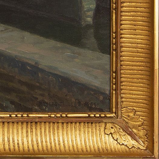 ‘Pont des Augustins, Brugge’ by Anders Trulson (Swedish, 1874 - 1911)