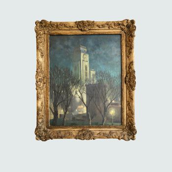 ‘The Imperial Airways Empire Terminal’ by George William Leech (British, 1894-1966)