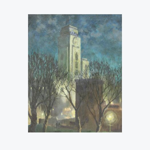 ‘The Imperial Airways Empire Terminal’ by George William Leech (British, 1894-1966)