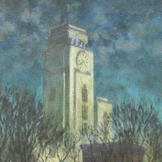 ‘The Imperial Airways Empire Terminal’ by George William Leech (British, 1894-1966)