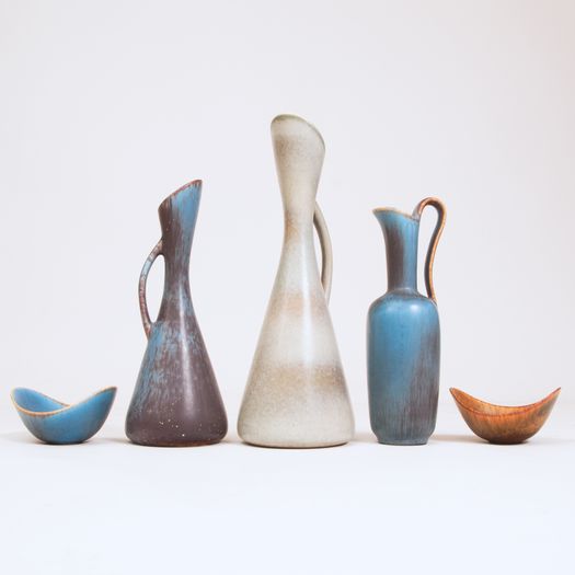 Light blue jug by Gunnar Nylund (Swedish, 1904–1997)