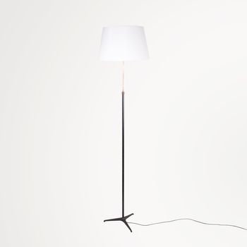 Floor lamp on tripod base