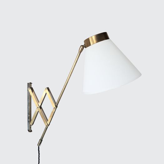 Pair of concertina wall lamps