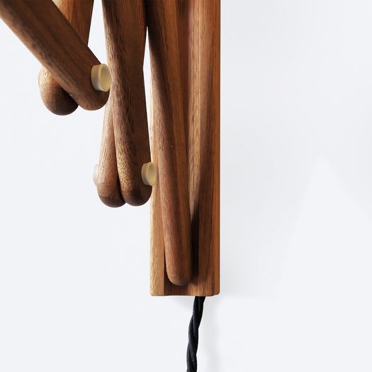 Small scissor concertina wall lamp designed by Erik Hansen