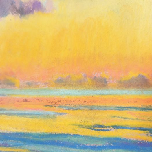 Seascape with sunset by William Samuel Horton (American, 1865 - 1936)