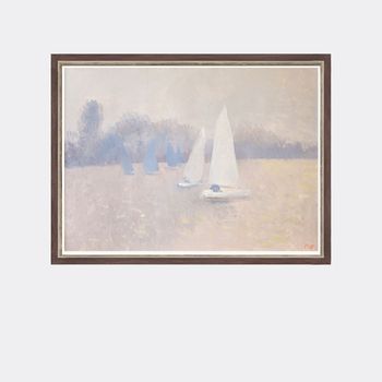 'Dingy sailing on the Thames' by Bernard Myers