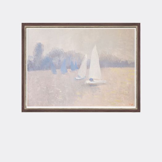 'Dingy sailing on the Thames' by Bernard Myers