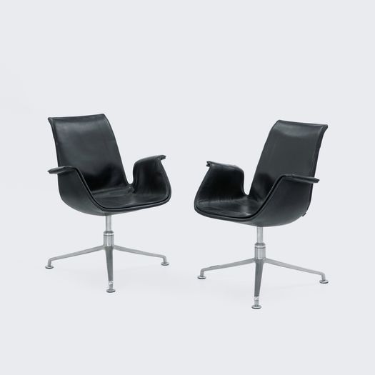 Pair of armchairs designed by Preben Fabricius and Jørgen Kastholm