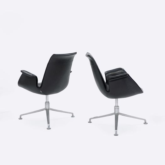 Pair of armchairs designed by Preben Fabricius and Jørgen Kastholm