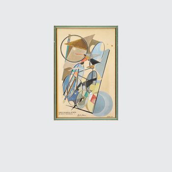 'Sintesi decorativa astratta del Premio Donatello, 1950' by Silvio Polloni
