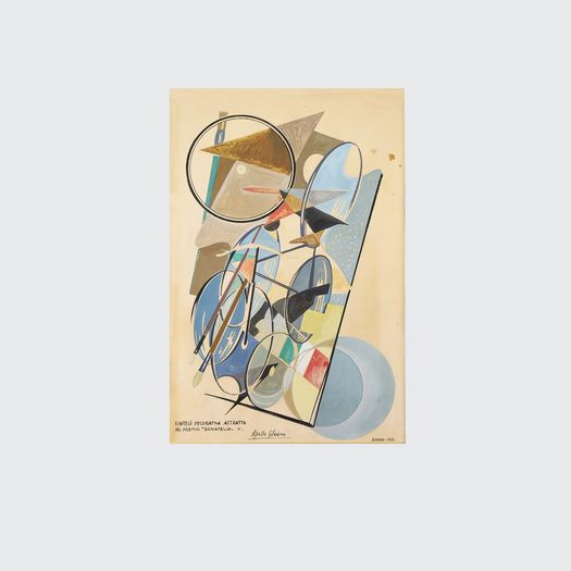 'Sintesi decorativa astratta del Premio Donatello, 1950' by Silvio Polloni