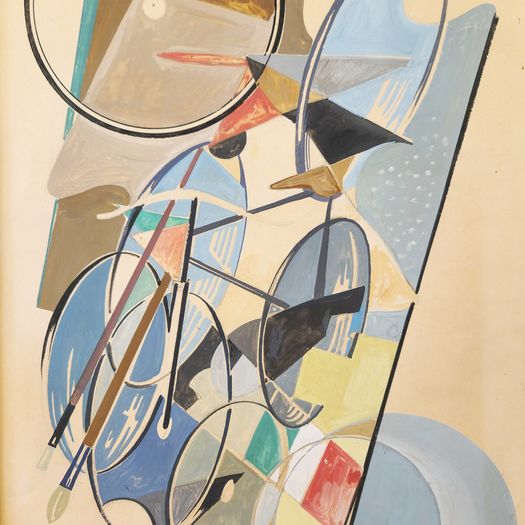 'Sintesi decorativa astratta del Premio Donatello, 1950' by Silvio Polloni