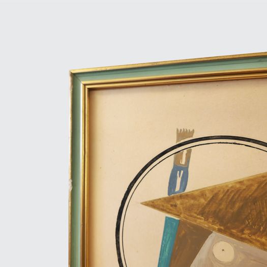 'Sintesi decorativa astratta del Premio Donatello, 1950' by Silvio Polloni