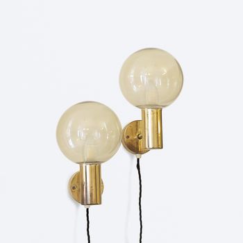 Pair of wall lamps designed by Hans-Agne Jakobsson