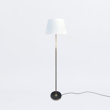 Telescopic floor lamp with fluted stem
