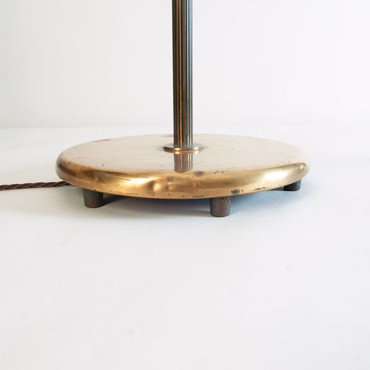Pair of floor lamps with fluted stem designed by Harald Notini (Swedish, 1879 - 1959)