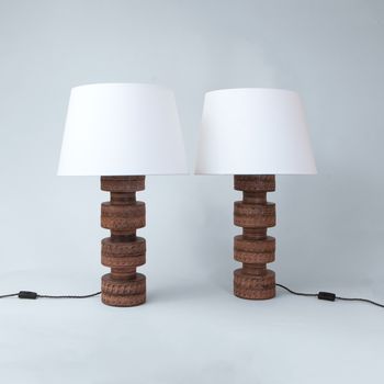Pair of ceramics table lamps