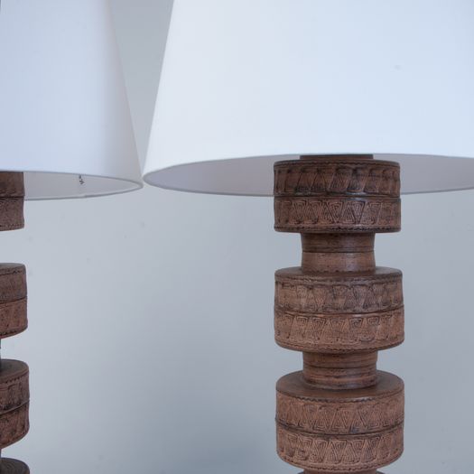 Pair of ceramics table lamps