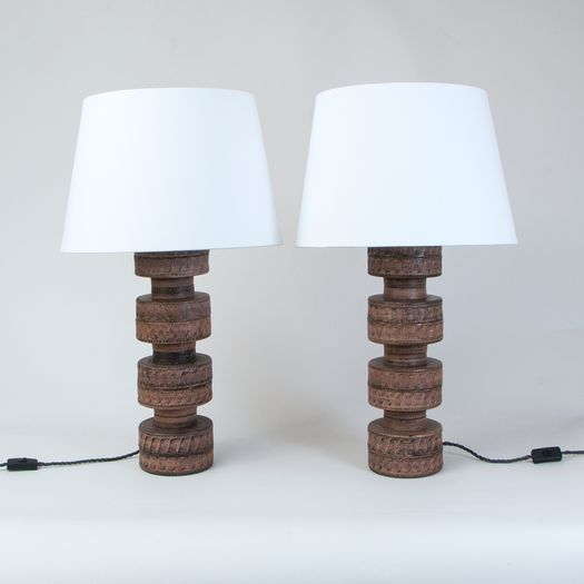 Pair of ceramics table lamps