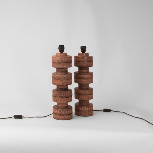 Pair of ceramics table lamps