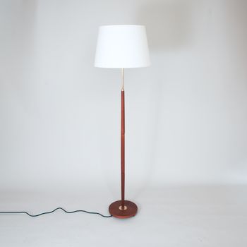 Danish 1960s floor lamp with round base